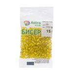 Бисер Astra&Craft 6/0 (4.1 мм), 150 г (10х15 г), цв. 30 желтый