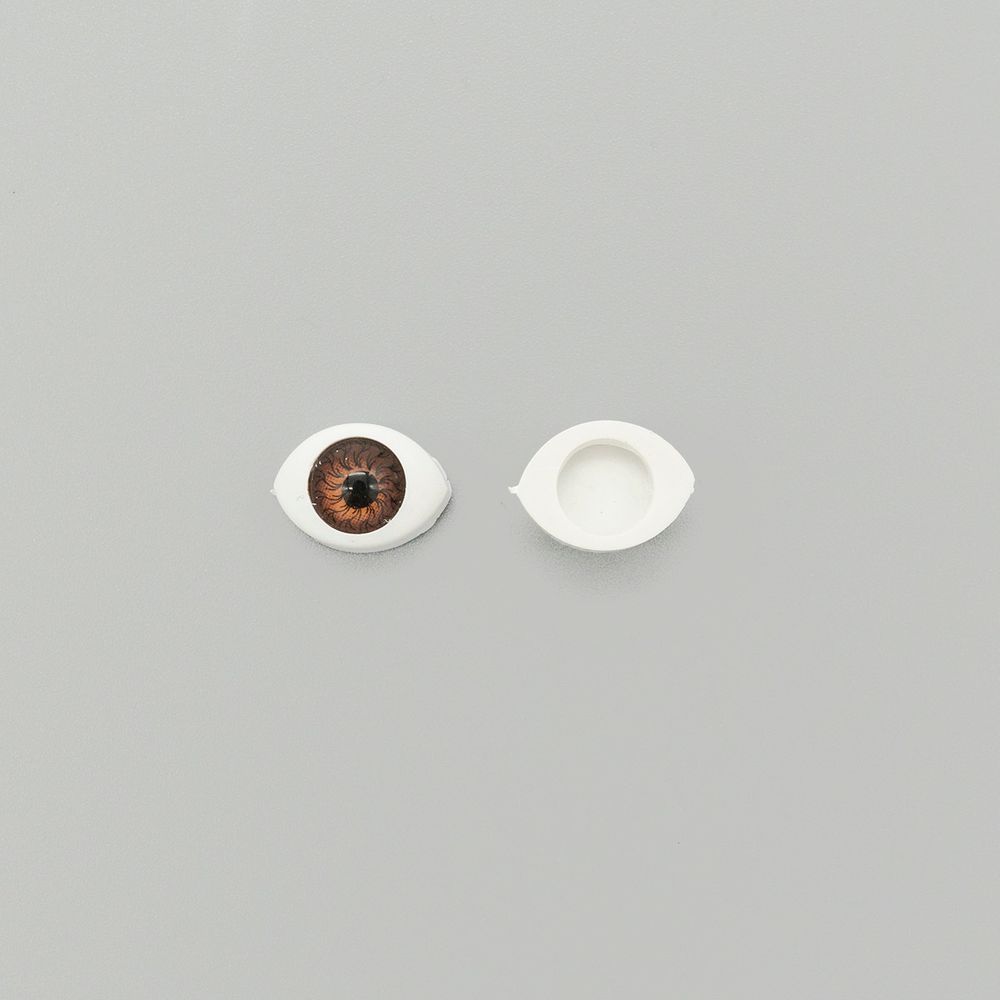 Глаза для кукол и игрушек 9х13 мм, коричневый, 10 шт