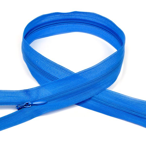 Молния потайная (скрытая) Т3 (3 мм) 1 зам., н/раз., 20 см, цв.F213 васильковый уп.50 шт