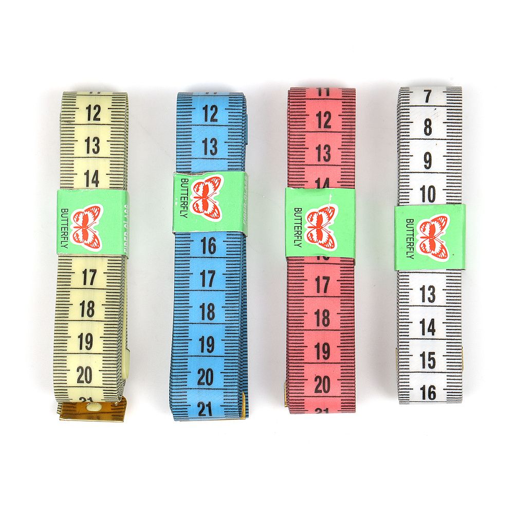 Сантиметры арт.0334-5201 200 см х 2 см, цв.ассорти, 12 шт