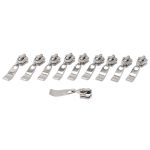 Слайдер (замок) для молнии трактор Arta Т6 (6 мм), никель -F, уп.10 шт, S090322