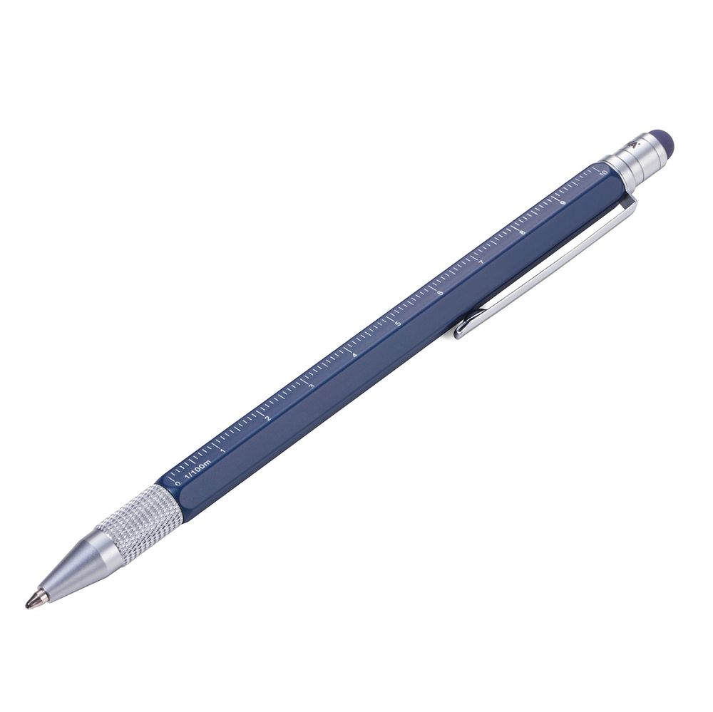 Ручка шариковая Troika многофункциональная Construction Slim, металл, 14.6х0.9х1.1 см, синий