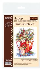 Набор для вышивания нитками МП Студия, Праздничное чаепитие, 28х20 см