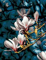 Картина по номерам Фрея PNB/PMC-237, Цвет магнолии, (цветной холст) 40х30 см