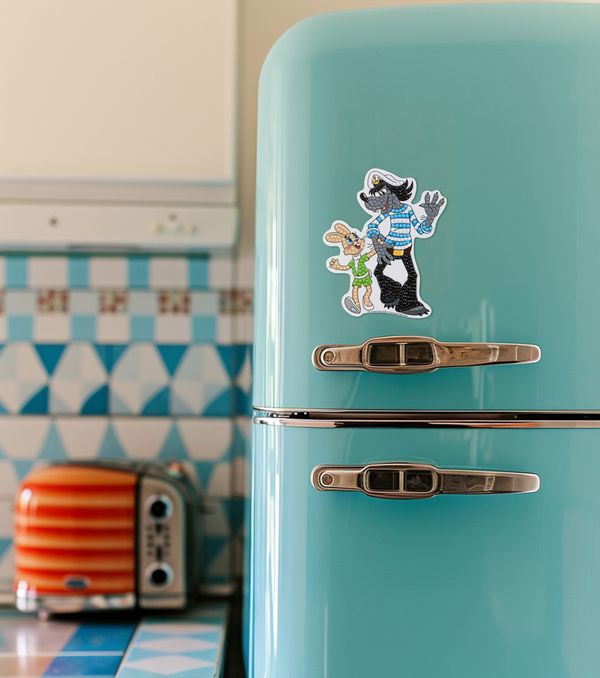 Алмазная (кристальная) мозаика Фрея CMF-ALVM-102, Союзмультфильм. Магнит Ну, погоди!, 10.5х12.5 см