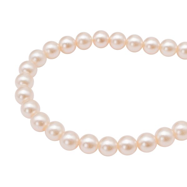 Бусины пластик под жемчуг ⌀8 мм, 500 г, цветные, круглые, A42 молочный, Astra&Craft, LY-264