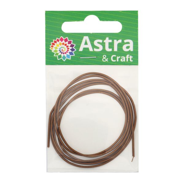 Канитель жесткая Бронза 1,2 мм, 5±0,1г