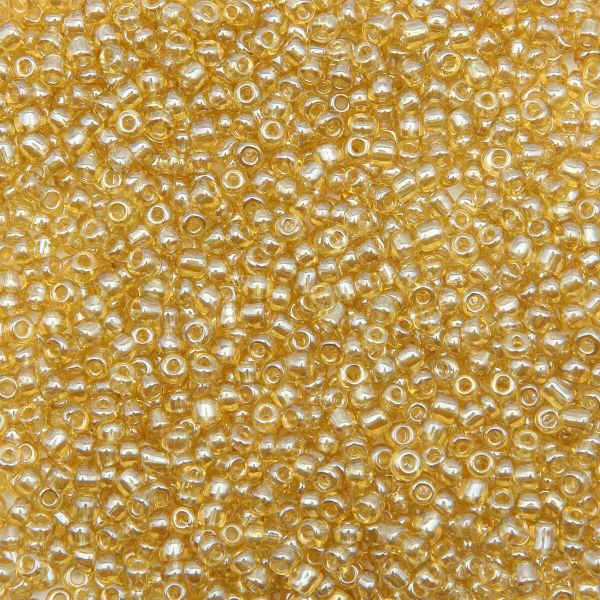 Бисер Astra&Craft 11/0 (2.1 мм), 200 г (10х20 г), цв. 102-О тем. золотой/прозрачный, глянцевый