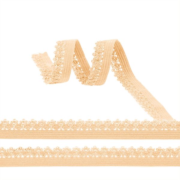 Резинка бельевая (ажурная) 12.0 мм / 100 метров, S180 бежевый песочный