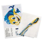 Набор для вышивания нитками РС Студия, Рыбка 9х7 см