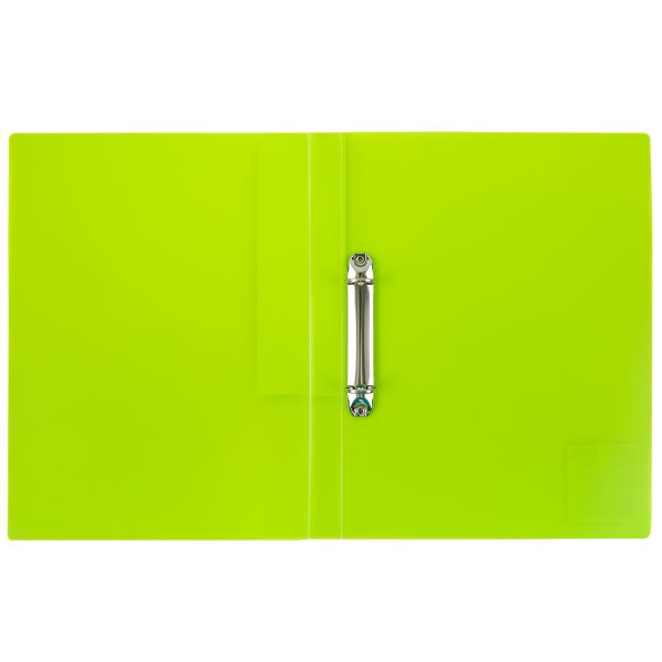 Папка на 2 О-кольцах A4 700 мкм 25 мм, 4 шт, d-20 мм, лайм EC211300021, Expert Complete