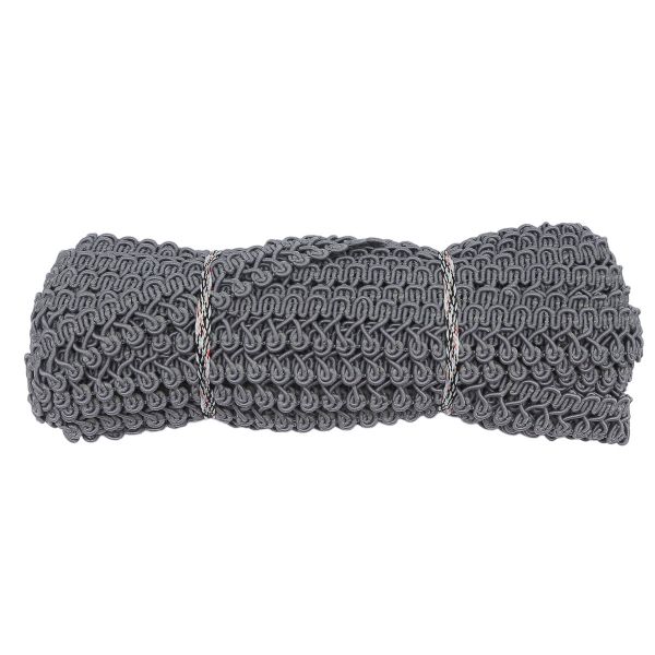 Тесьма отделочная вязаная 15 мм, 10 м, (св.серый)