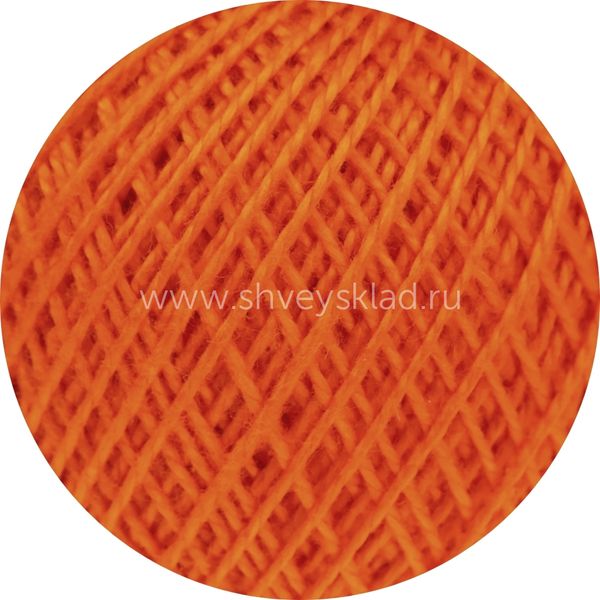 Пряжа ПНК им.Кирова Ирис / уп.20 мот. по 25 г, 150м, 0710 оранжевый