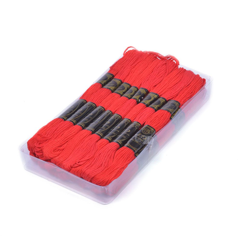 Мулине Ideal МШ, 24 мотка по 8 метров, цв. 119 красный