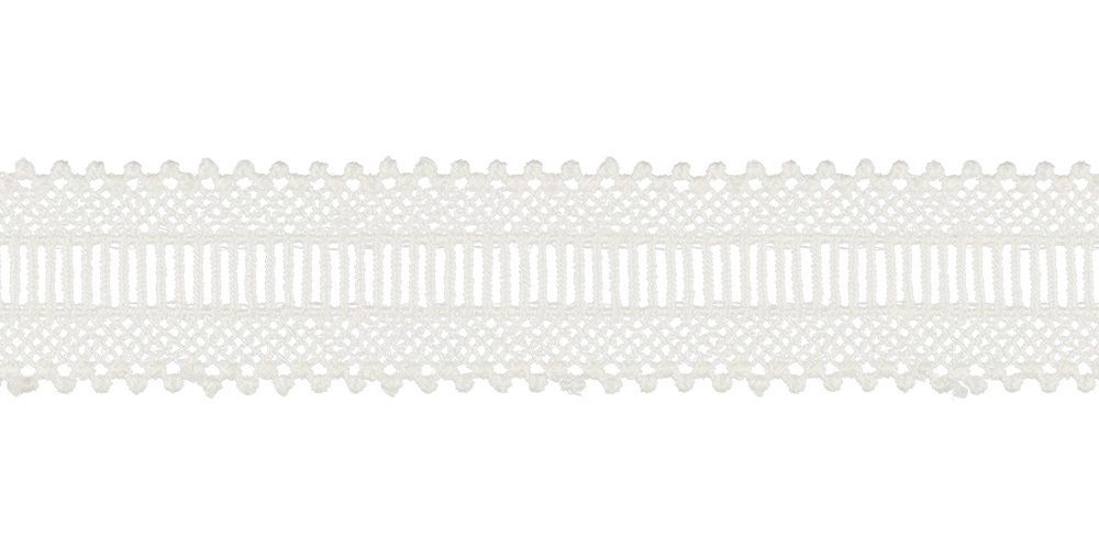 Кружево гипюр (плетёное) 33 мм / 10 м, кремовый, Gamma GGM-3301