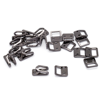 Крючки пришивные декоративные 15х7 мм, pewter, 10 шт