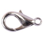 Замок для бус карабин 14 мм, 5 шт, №02 никель, Zlatka DB-02/5