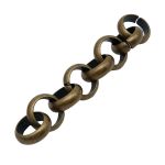 Цепь пластик 10 см, размер звена 18х18 мм, латунь