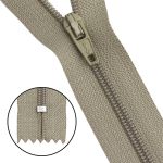 Молния спираль (витая) брючная Т3 (3 мм) 1 зам., н/раз., 20 см, автомат, олив, 30125, 10 шт