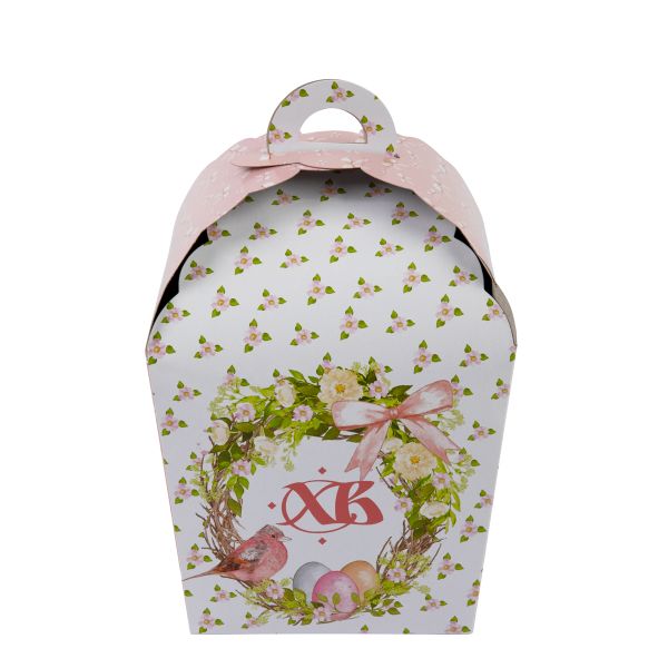 Коробка под кулич 17х17х26 см, Весенняя Пасха, S-Chief CBC-011