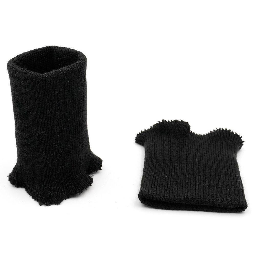 Манжеты трикотажные 8.0х9.5 см, 1 пара, средней плотности 14 кл, 1х1, в-01 черный