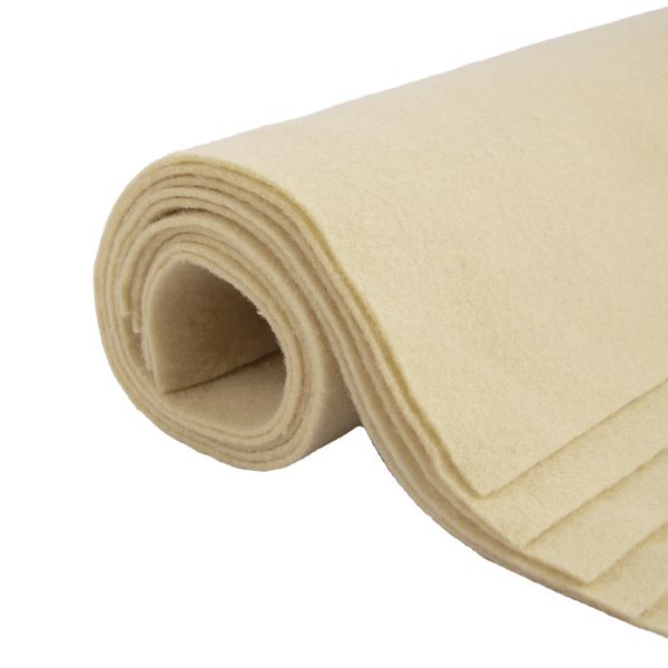 Фетр листовой 1 мм, 20х30 см, 5 шт, 075 молочный, Blitz FKC10-20/30