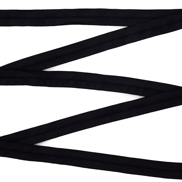 Резинка бельевая (окантовочная) блестящая 20.0 мм / 50 метров, черный