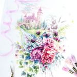 Набор для вышивания нитками Чудесная игла 101-210, Замок мечты, 27х38 см