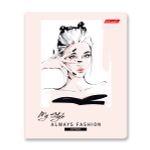 Тетрадь ученическая общая, выборочные блёстки, A5+ 40 л. на скобе 65 г/м², белизна 100%, 10 шт, клетка в термоусадочной пленке, 000472 От кутюр, Светоч 40ТСК5_5_2_1