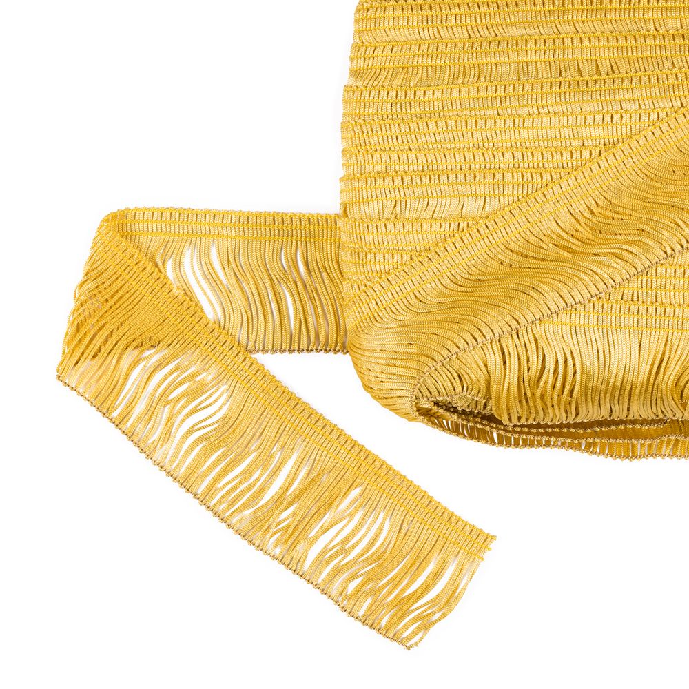 Бахрома отделочная 35.0 мм / 25 метров, 003 желтый, Gamma 110