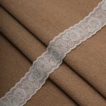 Кружево эластичное (стрейч) 26 мм / 13.7 метров, белый, 3AR1262