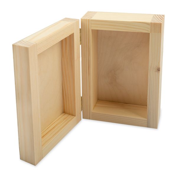 Заготовка из фанеры Шкатулка Мишка, сосна 16х11х6 см, ВК-046 Mr.Carving