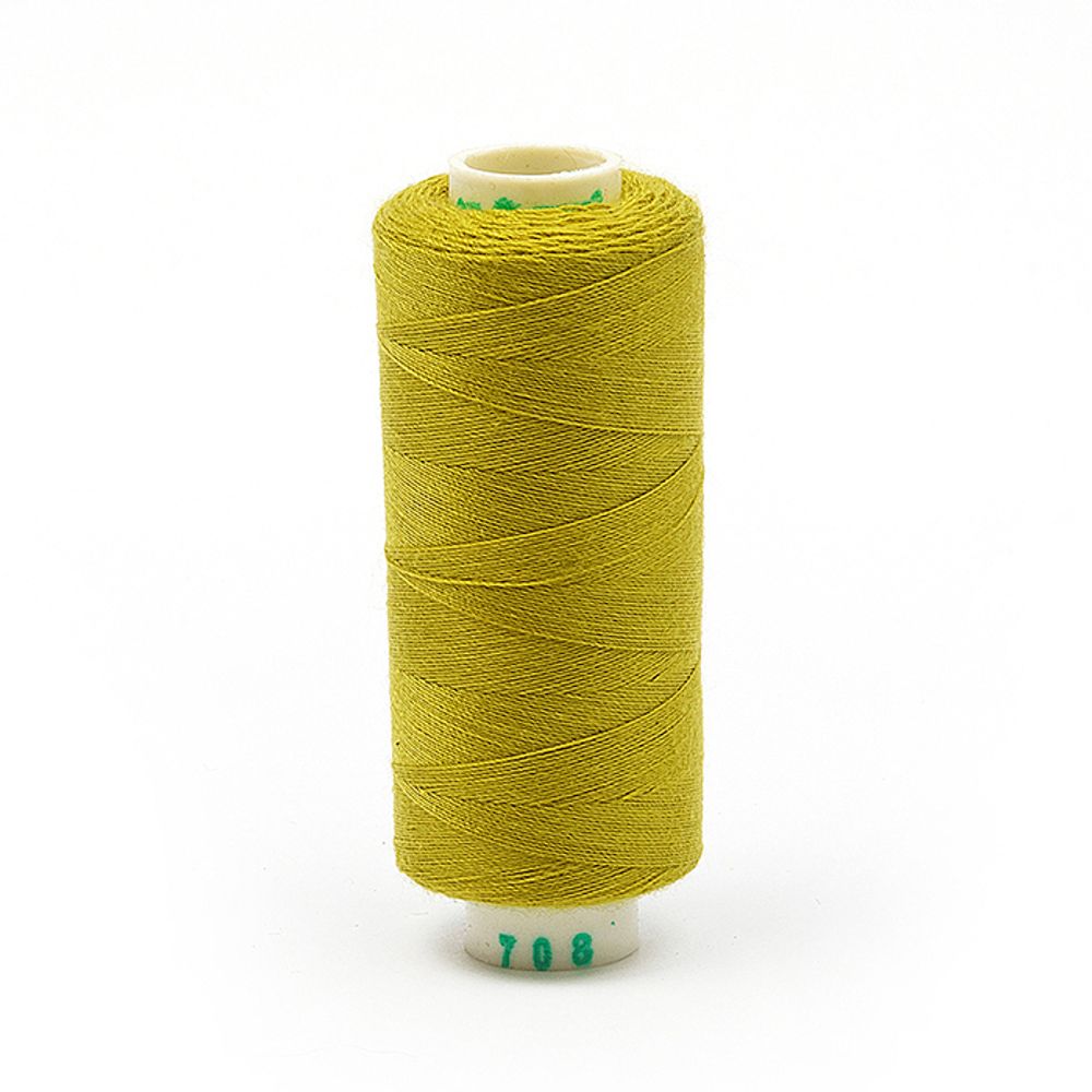 Нитки швейные бытовые Dor Tak 40/2, 366 м / 10 кат., 708 оливковый