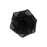 Цветочки пришивные 3х3 см, 6 шт, №112 черный, Blitz 73