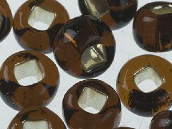 Бисер Preciosa прозрачный с серебр.центром 10/0 (2.3 мм), 1х50г, цв. 17140