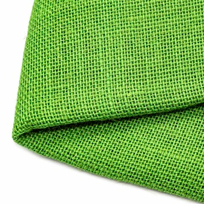 Ткань для рукоделия рогожка 100% лен 48х45см, зеленый