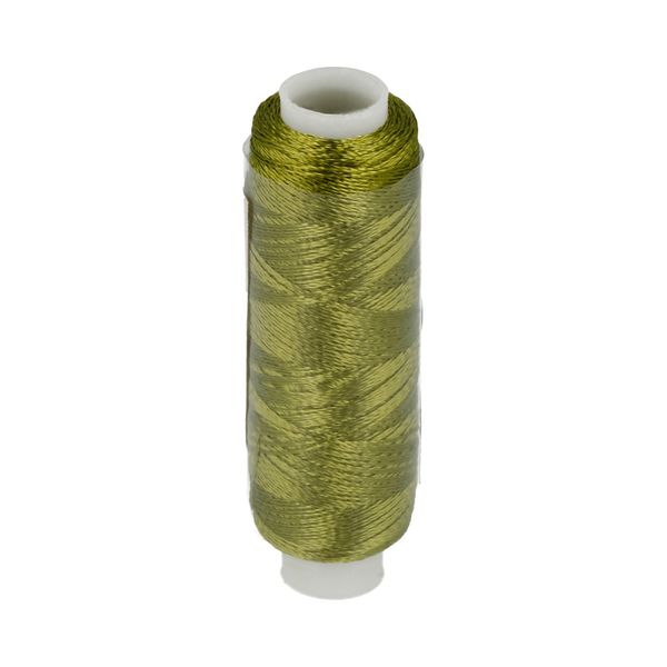 Нитки вышивальные Gamma V150/2, 10х200 ярдов, 3258 зеленый