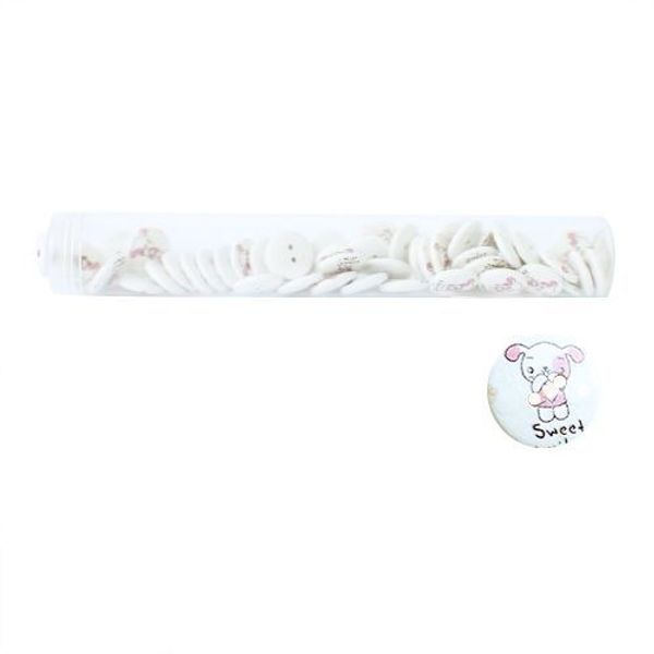 Пуговицы деревянные Мультяшные персонажи 18мм 50 шт, Щенок 5