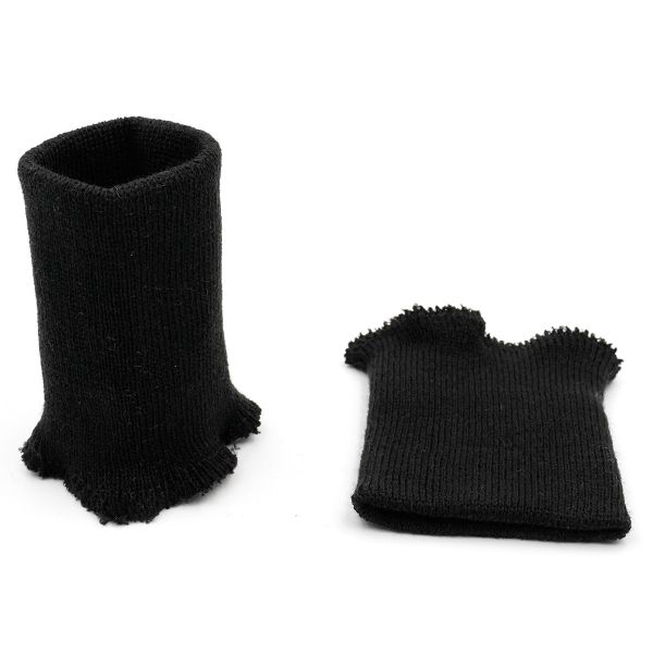 Манжеты трикотажные 8.0х9.5 см, 1 пара, средней плотности 14 кл, 1х1, в-01 черный