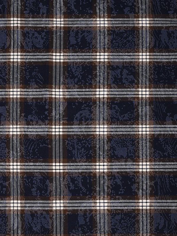 Фланель рубашечная вареная 150 г/м², 150 см / 2 метра, TBY.Fl.C751 синий