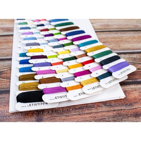 Набор для вышивания нитками LetiStitch L9942, Магазин Волшебный дракон 34х27см