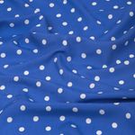 Штапель в горошек 90 г/м², 145 см / 2 метра, TBY.Vidt.03 цв.голубой