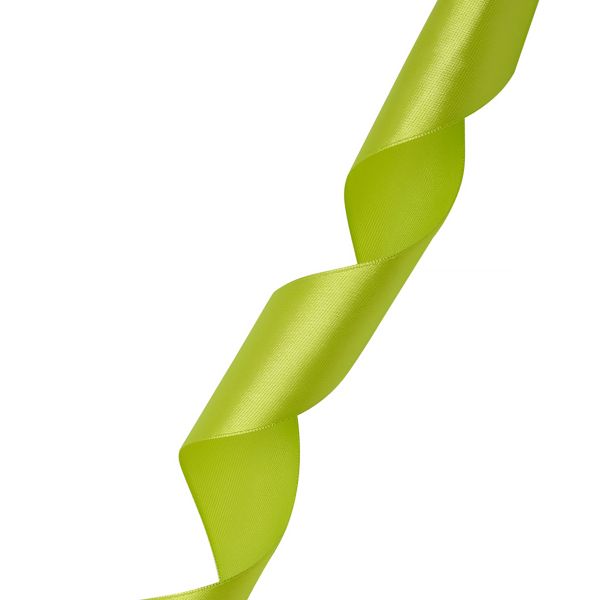 Лента атласная 1-сторонняя 38.0 мм / 32.9±2 метров, 411013, 8078 яр.фисташковый, Globus