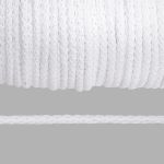 Шнур круглый х/б ⌀5.0 мм / 100 метров, 01 белый