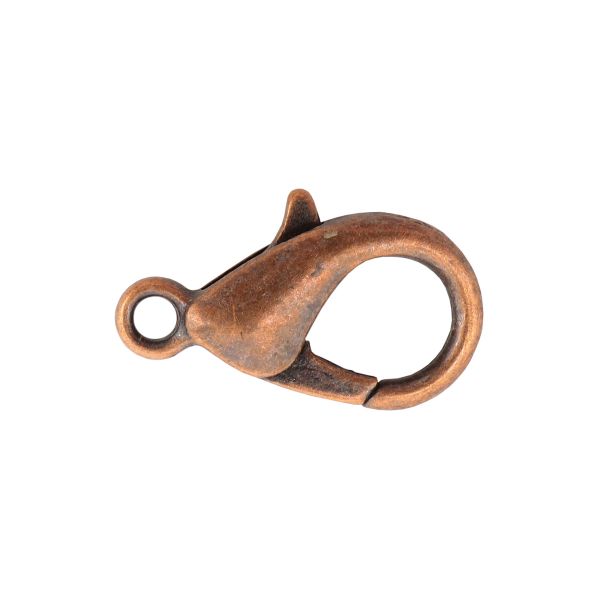 Замок для бус карабин, 14 мм, 5 шт/упак, Astra&Craft (медь), 4AR2042