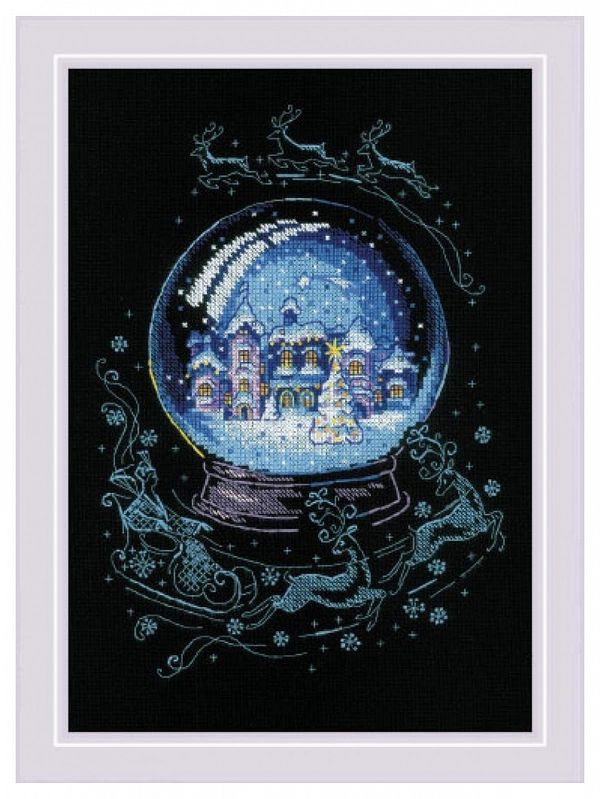 Набор для вышивания нитками Риолис, Зимняя сказка 21х30 см
