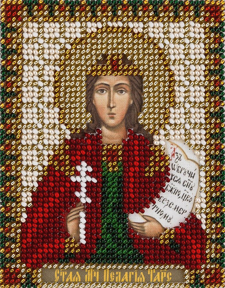 Panna, Икона Святой мученицы Пелагии Тарсийской, 8,5х11 см