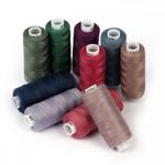Швейные нитки (набор) 40/2, 10 кат. по 366 м, 100% п/э, MIX DS, ассорти (пыльные оттенки)
