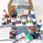 Набор красок Pebeo Setasilk Коллекция по шелку с аксессуарами 10 цв. 45 мл 758485