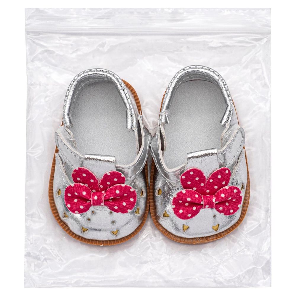 Туфельки 7,5х4,5х3см, пара (серебряный), DSS8277